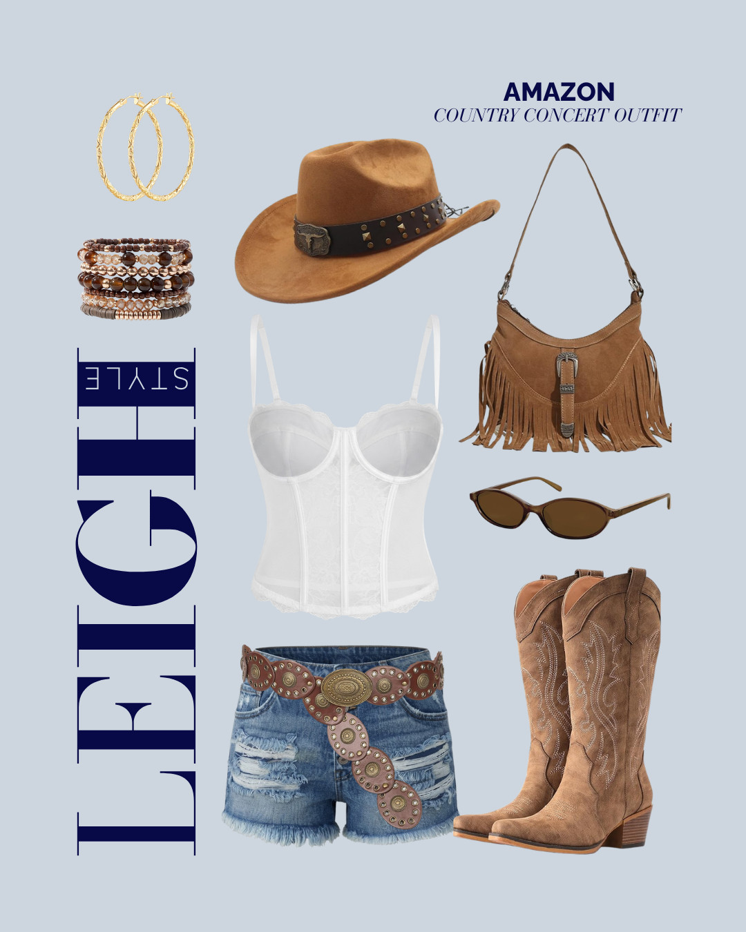 The ultimate country concert outfit formula, all from Amazon. 

#AmazonFinds #AmazonFashion #CountryConcertOutfit #CowgirlStyle #ConcertOOTD #WesternFashion

#LTKootd #LTKBeauty
