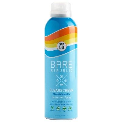 Bare Republic ClearScreen Sunscreen Spray - SPF 50 - 6oz | Target