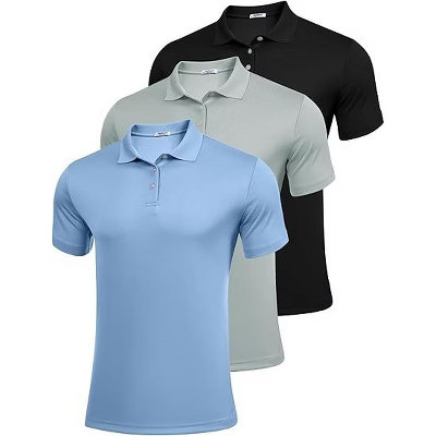 Pinspark Golf Polo Shirts for Men Quick Dry Short Sleeve Collared Shirt Slim Fit Summer Casual Polos Shirt-GP2-m | Target