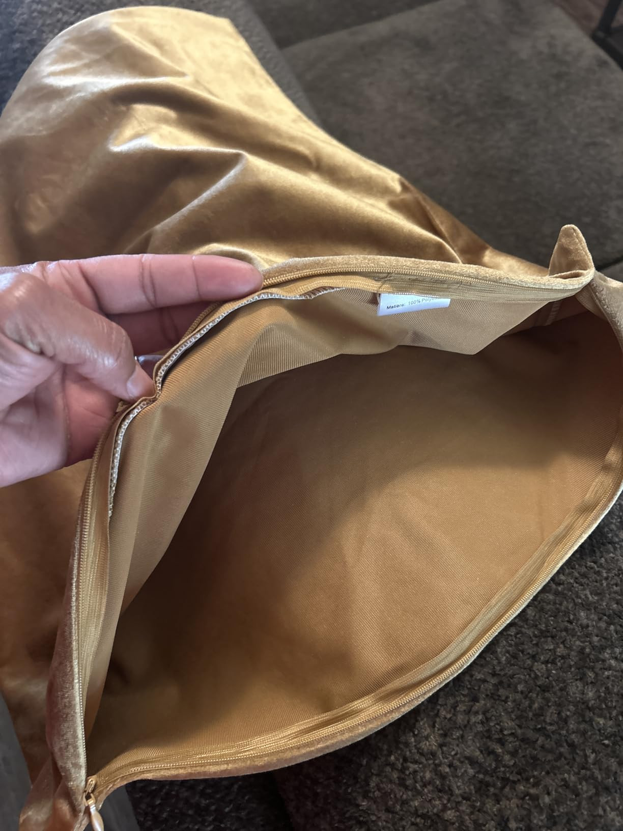 GIGIZAZA Gold Velvet Decorative Throw Pillow Covers,18x18 Pillow Covers for Couch Sofa Bed 2 Pack... | Amazon (US)