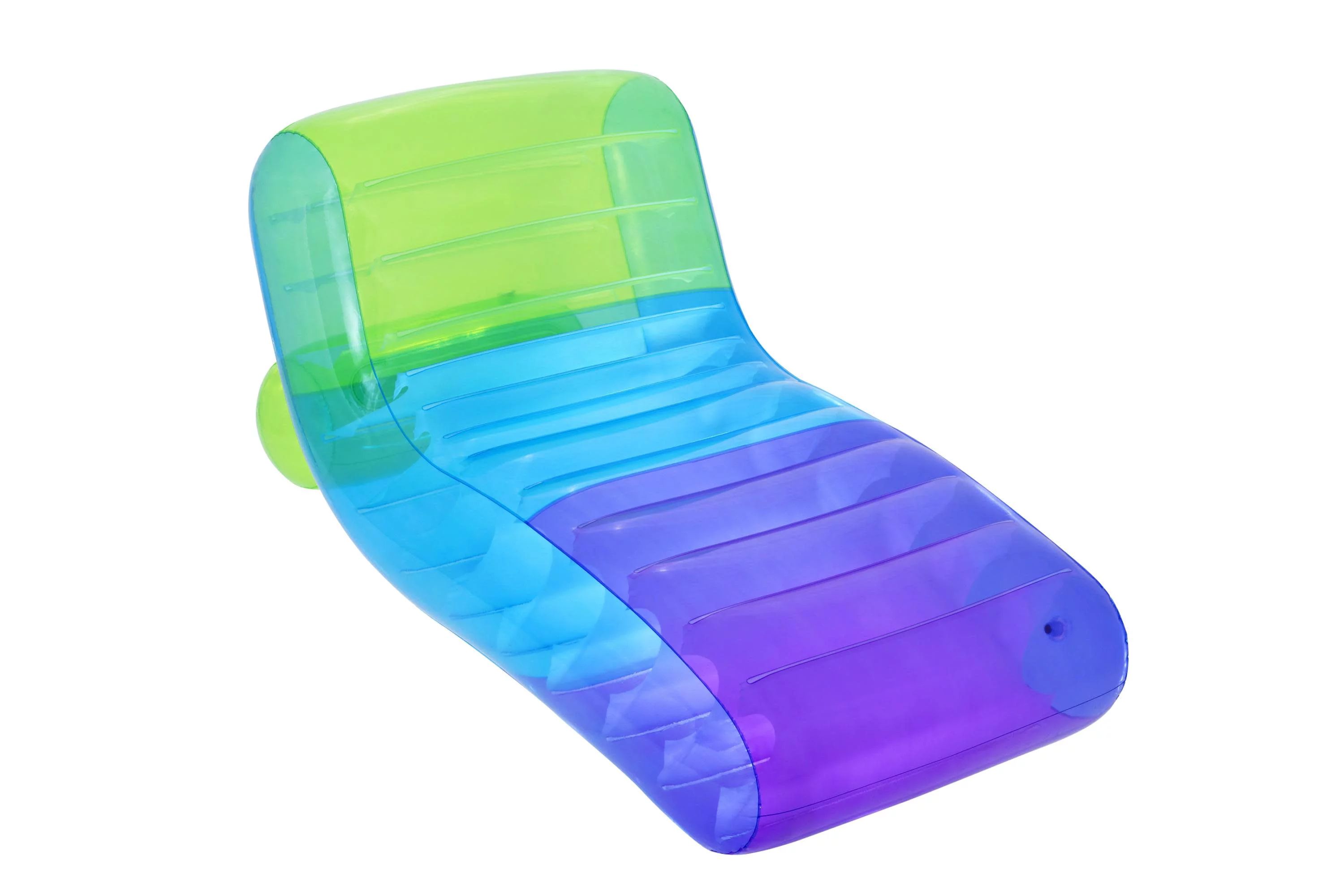 Play Day Multicolor Gradient Chaise Lounge Pool Float, Adult Unisex - Walmart.com | Walmart (US)