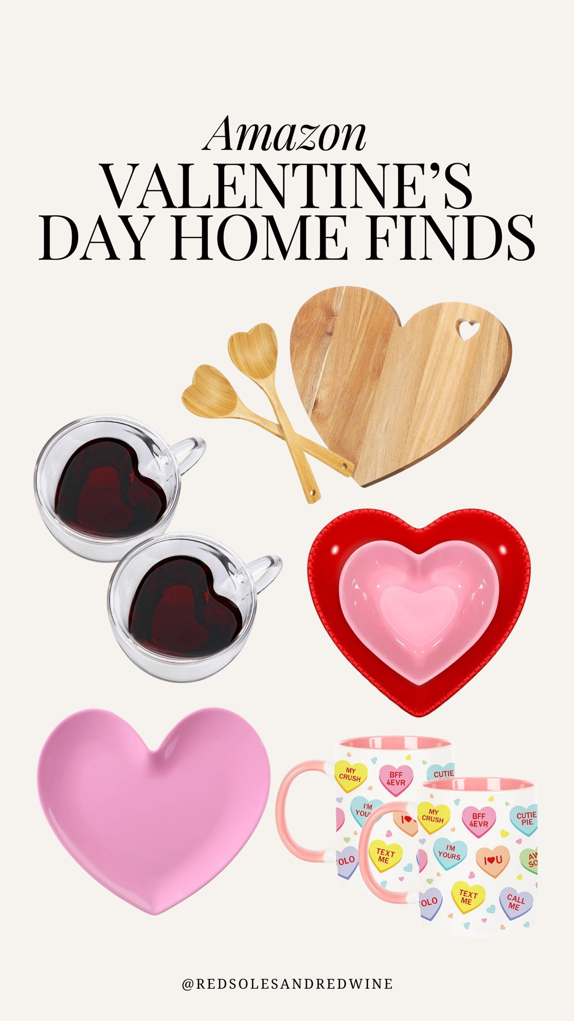 Amazon Valentine’s Day home finds! Valentine’s Day plates, Vday plates, Vday mugs, Vday party decor, heart mug, heart plate, heart charcuterie board, galentines day party

#LTKParties #LTKFindsUnder50 #LTKHome