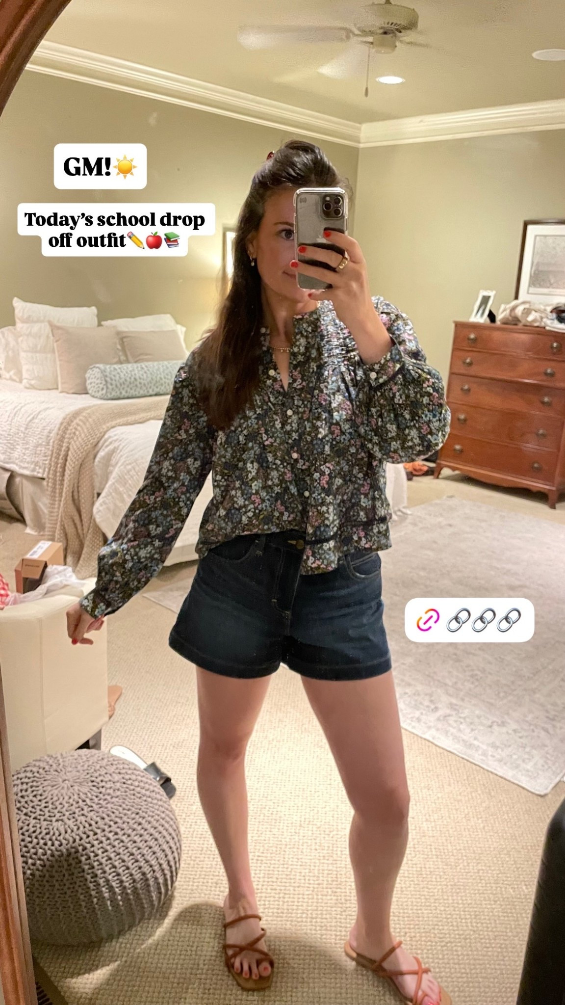 Today’s school drop off outfit✏️🍎📚 GM!☀️ @Walmart @Fitory