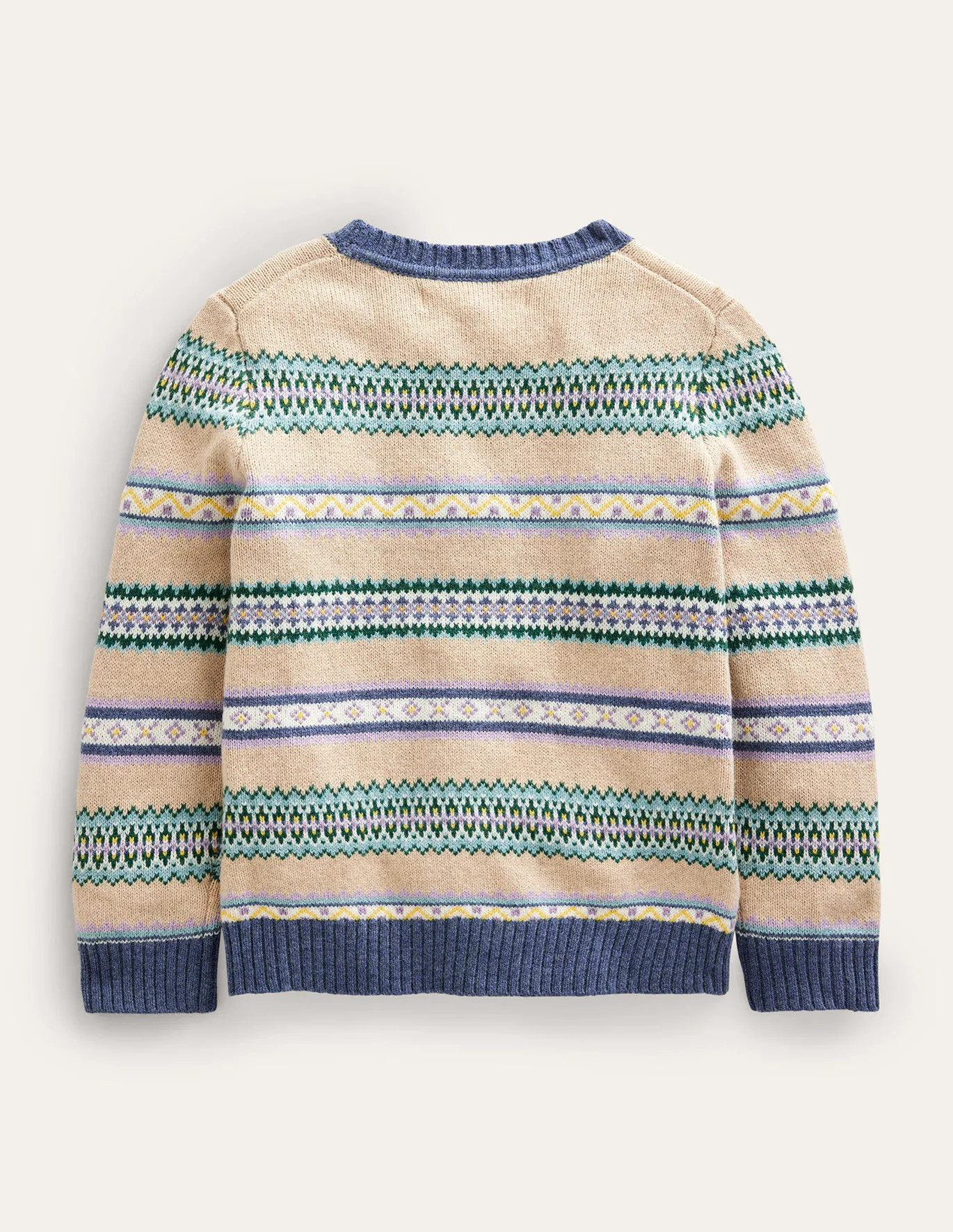 Fair Isle Stripe Crew Sweater | Boden (US)