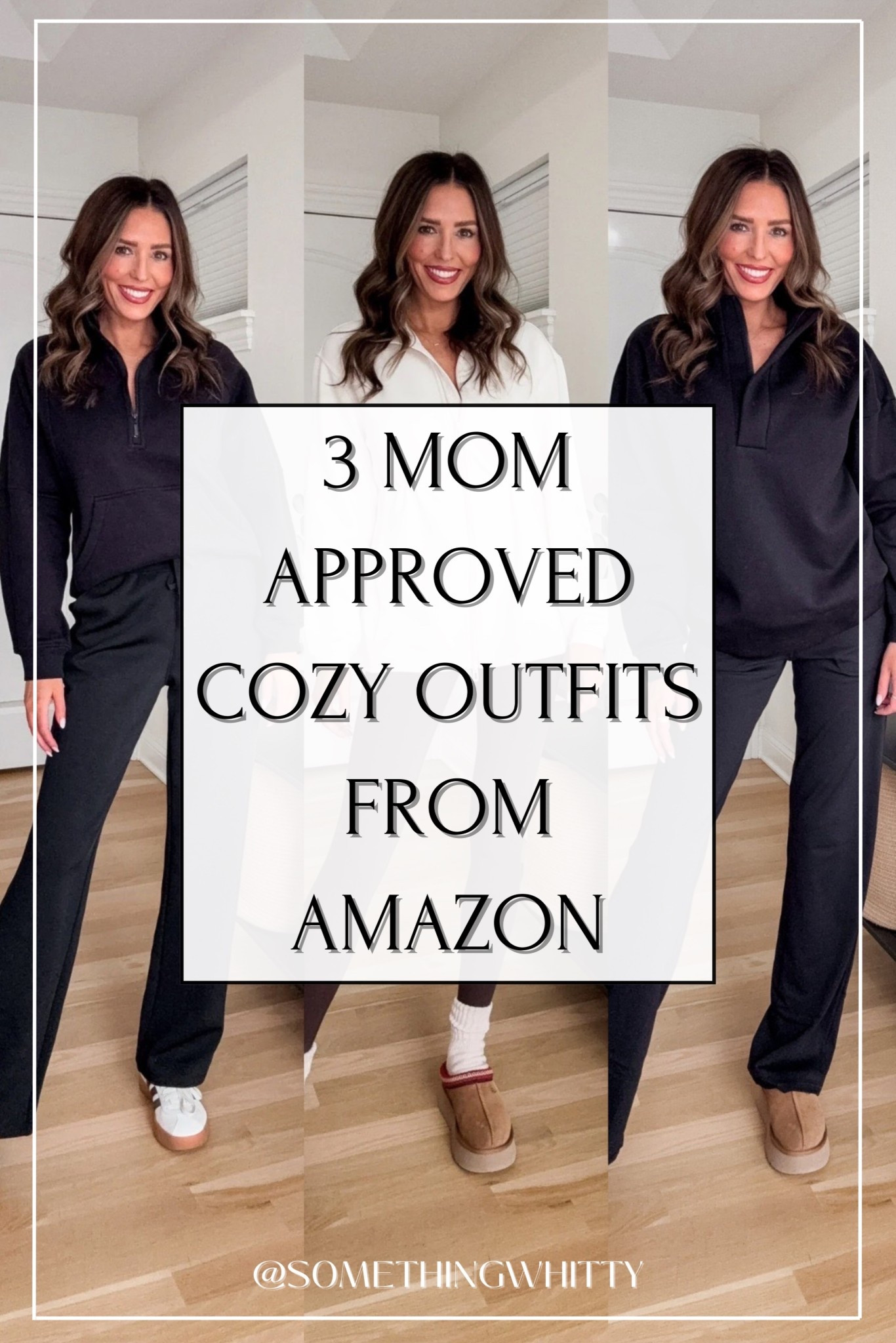 These Amazon outfits are mom-life essentials! // Wearing a small in everything - the pants come in length options. Wearing the longest inseam in both - I'm 5'8" for reference #loungewear #amazonfinds #cozydays #amazoncreatorfinds #founditonamazon #womens #fashion

#LTKSeasonal #LTKootd #LTKFindsUnder50