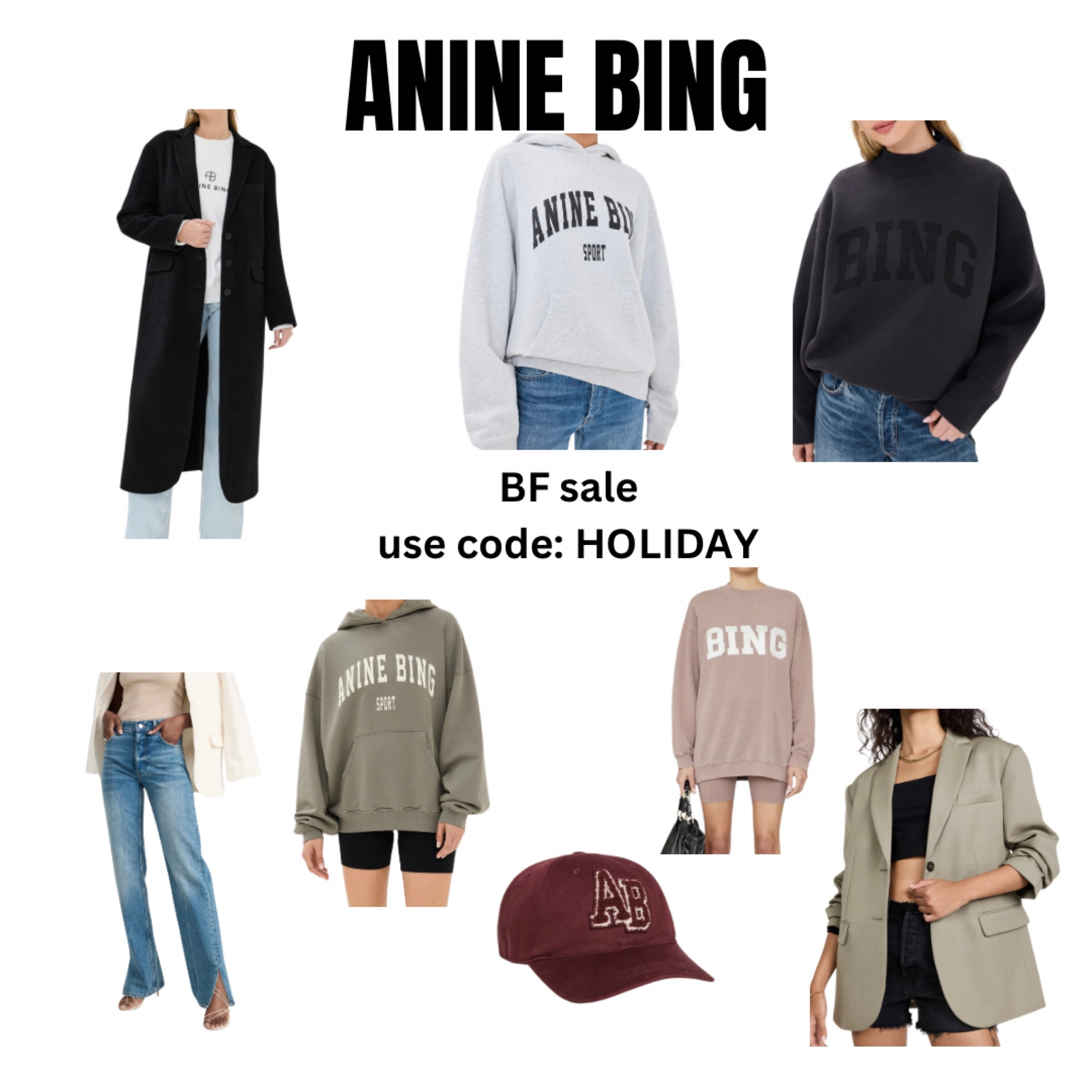 Anine Bing sale on Shopbop. Use code HOLIDAY 

#LTKHoliday #LTKSaleAlert #LTKWatchNow