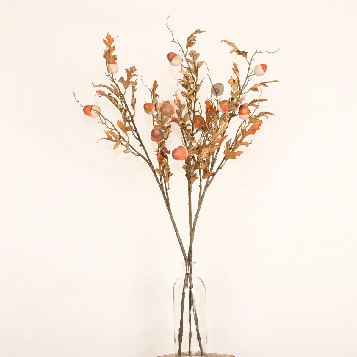 36" Artificial Fall Acorn Floral Arrangement In Faux Water Vase, Fall Sprays Faux Leaves For Dini... | Wayfair North America