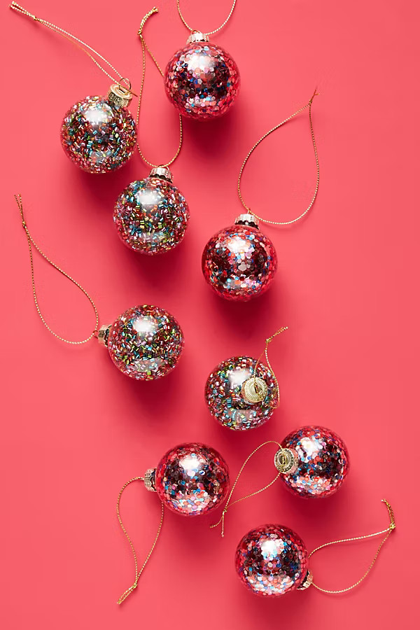 Confetti Ornaments, Set of 9 | Anthropologie (US)