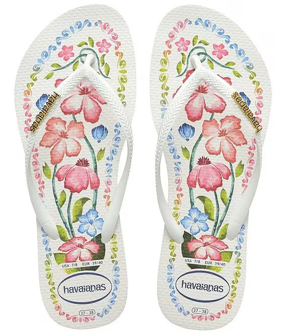 Women's Slim Tropicalia Vibes Flip-Flops | Dillard's