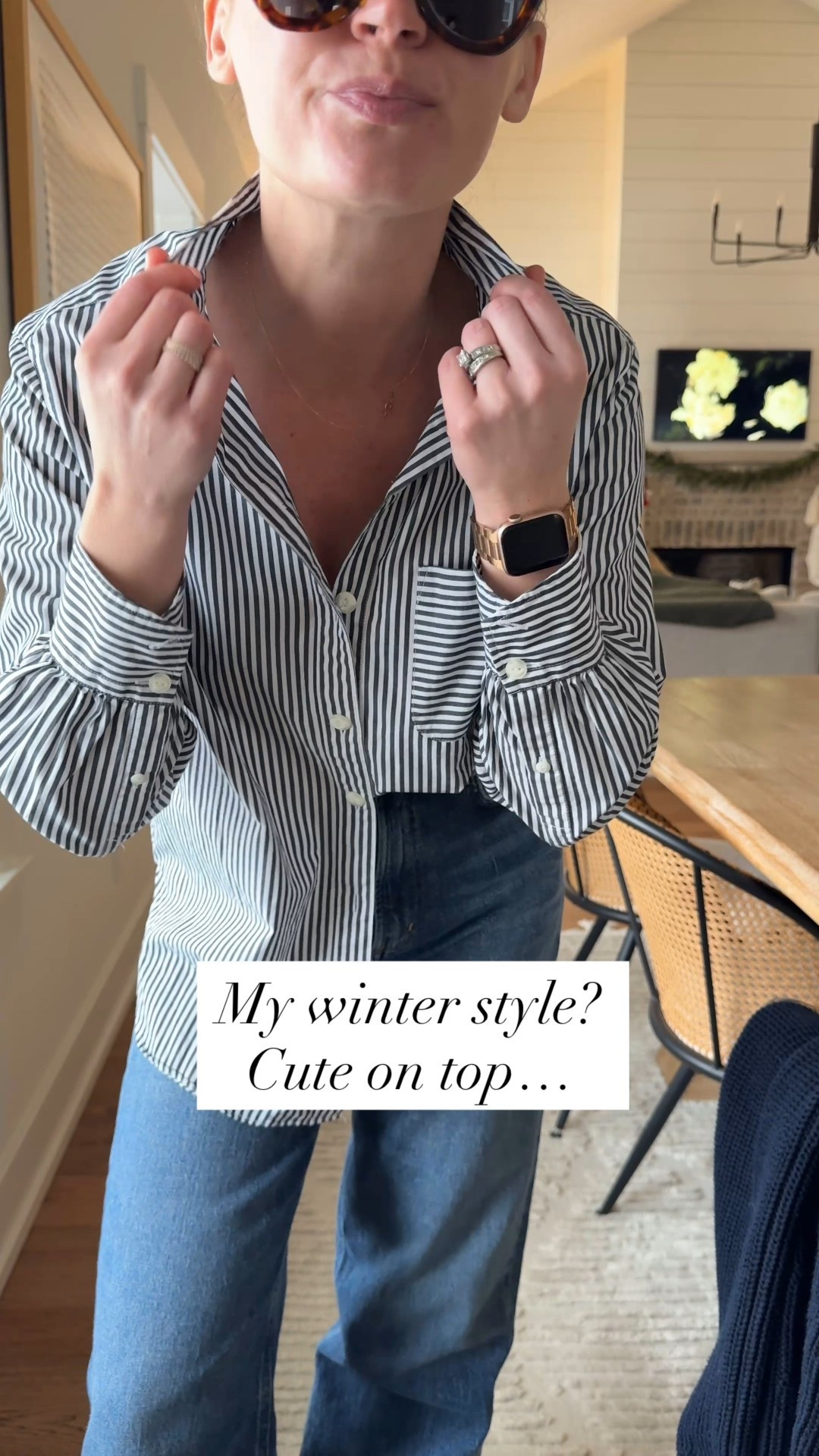 Top linked similar 
Jeans size 25
Sweater size small

#LTKootd #LTKdayinmylife #LTKgrwm