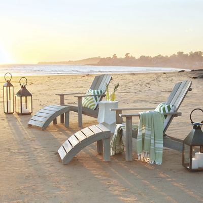 Rowan Adirondack Chair & Ottoman | Frontgate