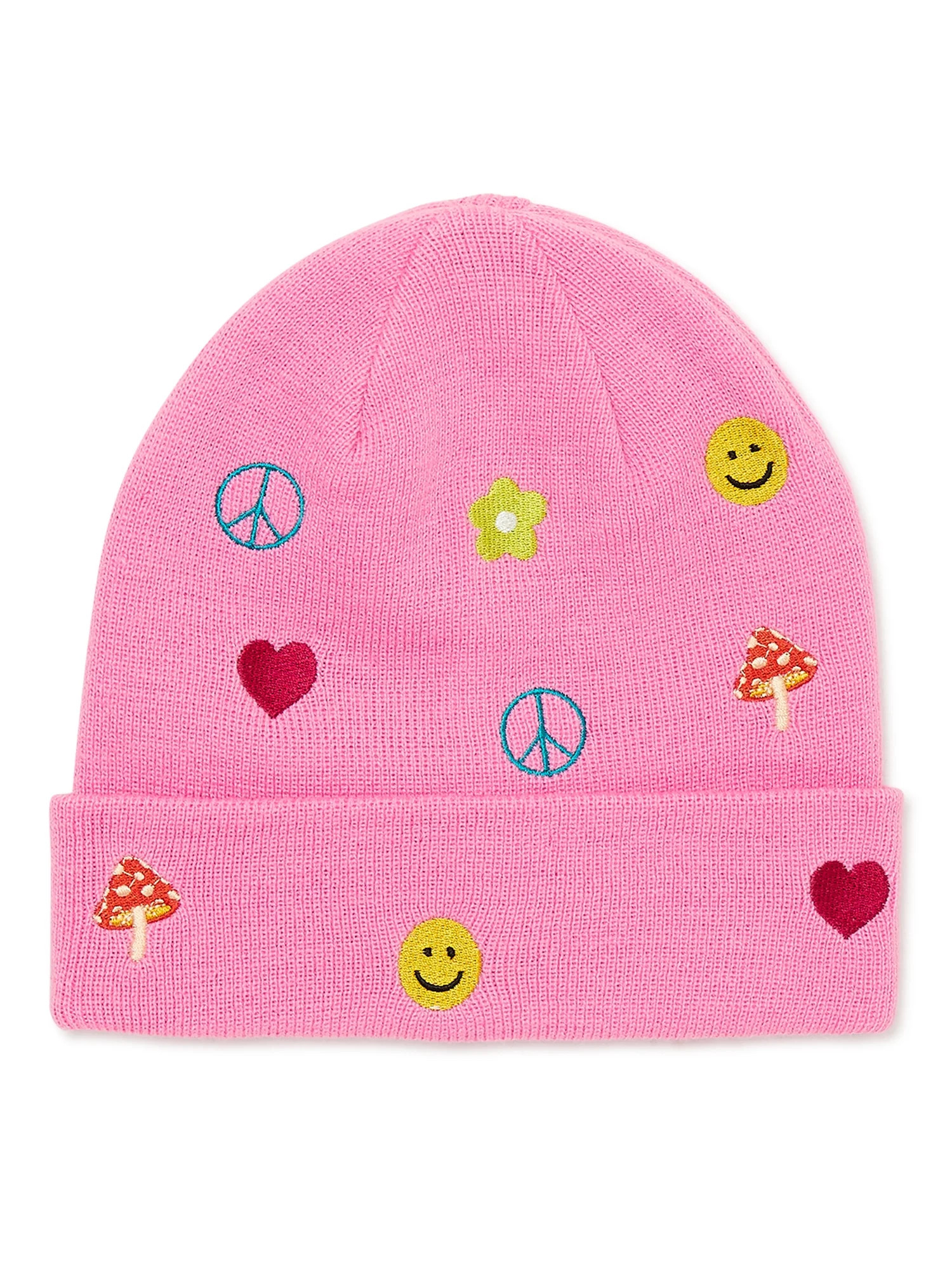 No Boundaries Juniors' Tossed Pattern Icon Beanie | Walmart (US)
