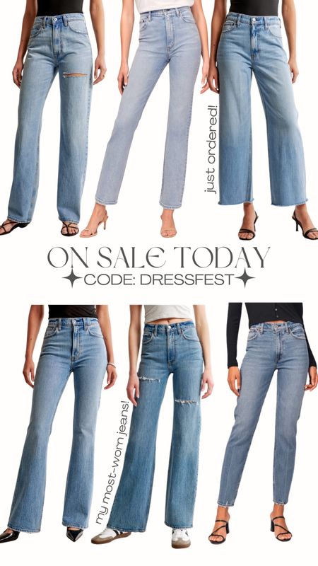 on sale today!!  code DRESSFEST stacks for an additional 15% off!! i wear a 26 (equal to a 2) in these jeans :)

#LTKSaleAlert #LTKStyleTip #LTKFindsUnder100