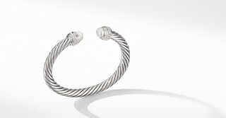 Cable Bracelet with Pearls and Diamonds | David Yurman
