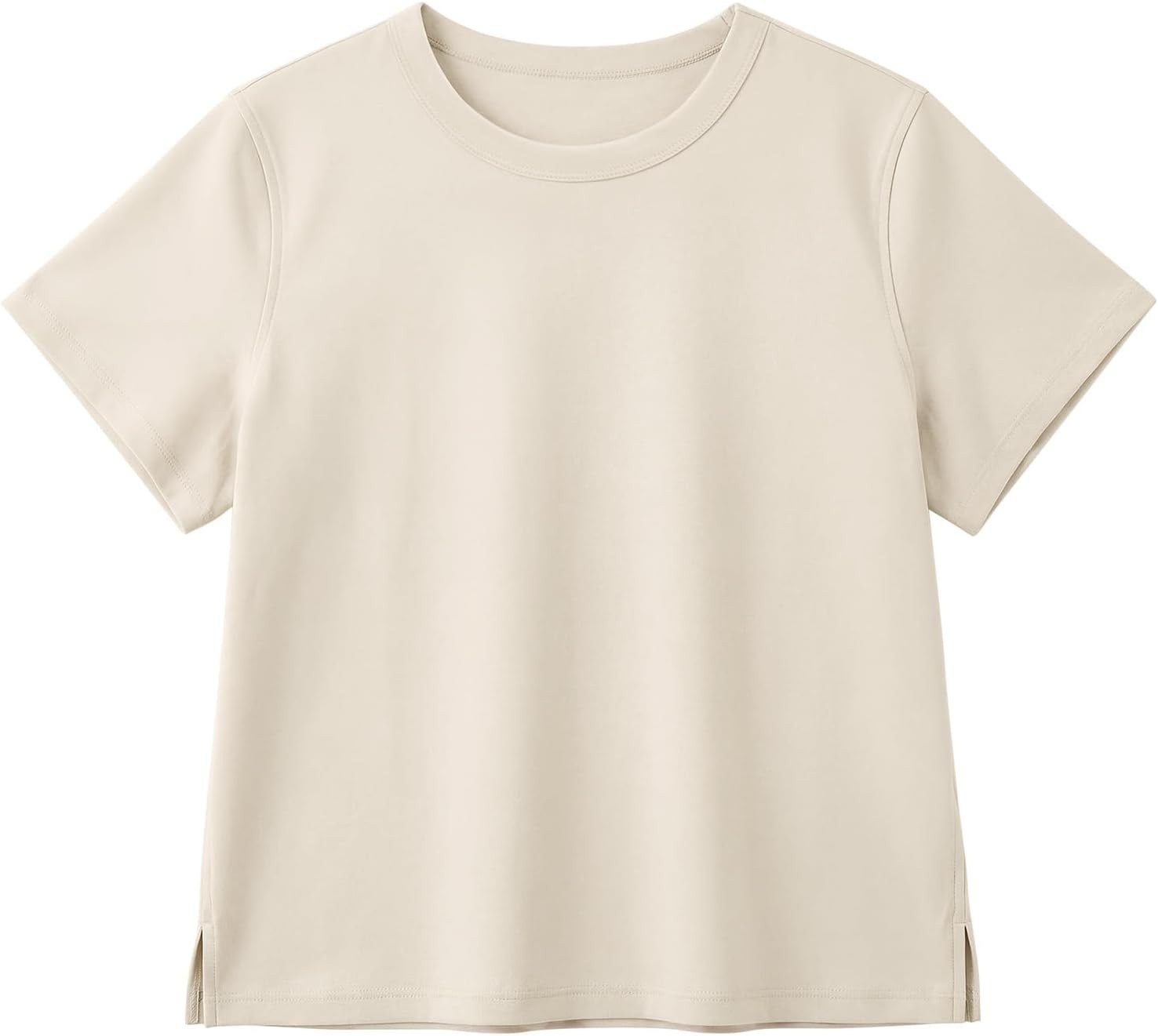 Stelle Women Cotton T Shirts Short Sleeve Basic Tees Casual Boxy Crop Tops | Amazon (US)