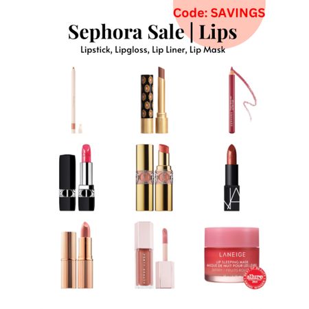 Sephora sale. Lips. 
Nars (shade gypsy)
Charlotte tilbury (shade bitch perfect)
Fenty gloss bomb (shade rose nude)
YSL (shade 150 nude lingerie) 
Gucci (shade 113 linnet stone)
Dior (original sold out - similar 792 lady dior)

#sephorasale #lips 