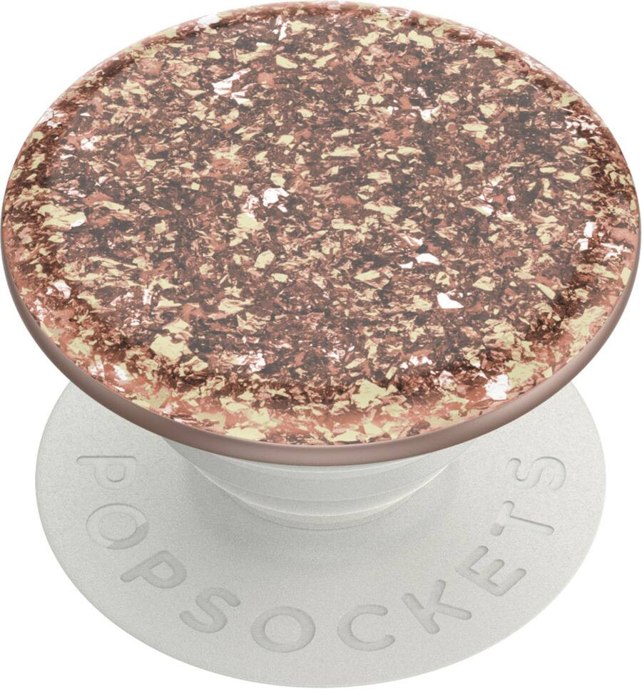 PopSockets - PopGrip Premium Cell Phone Grip & Stand - Foil Confetti Rose Gold | Best Buy U.S.