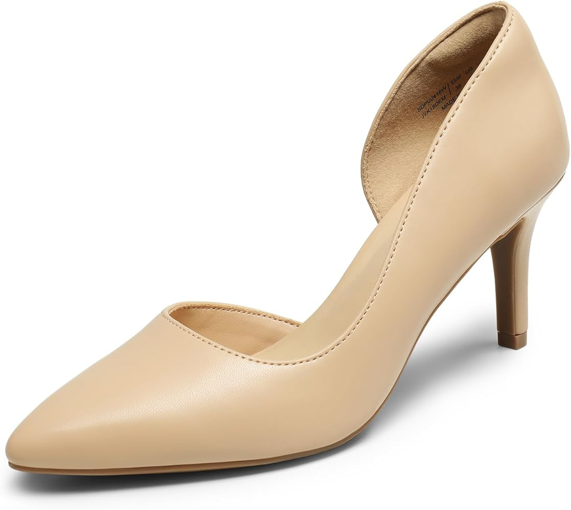 DREAM PAIRS Women's Dress High Heels Pumps Closed Pointed Toe Stiletto D'Orsay Shoes for Wedding ... | Amazon (US)