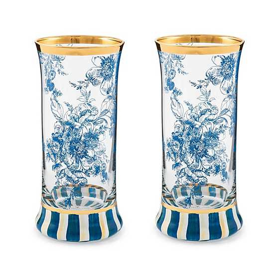 Royal English Garden Highball Glass, Set of 2 | MacKenzie-Childs