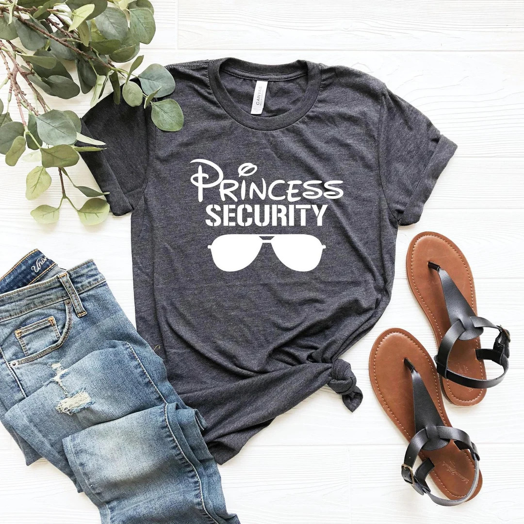 Princess Security Shirt, Boyfriend Gift, Dad Shirt, Disney Shirt, Graphic Tee, Gift for Boyfriend... | Etsy (US)