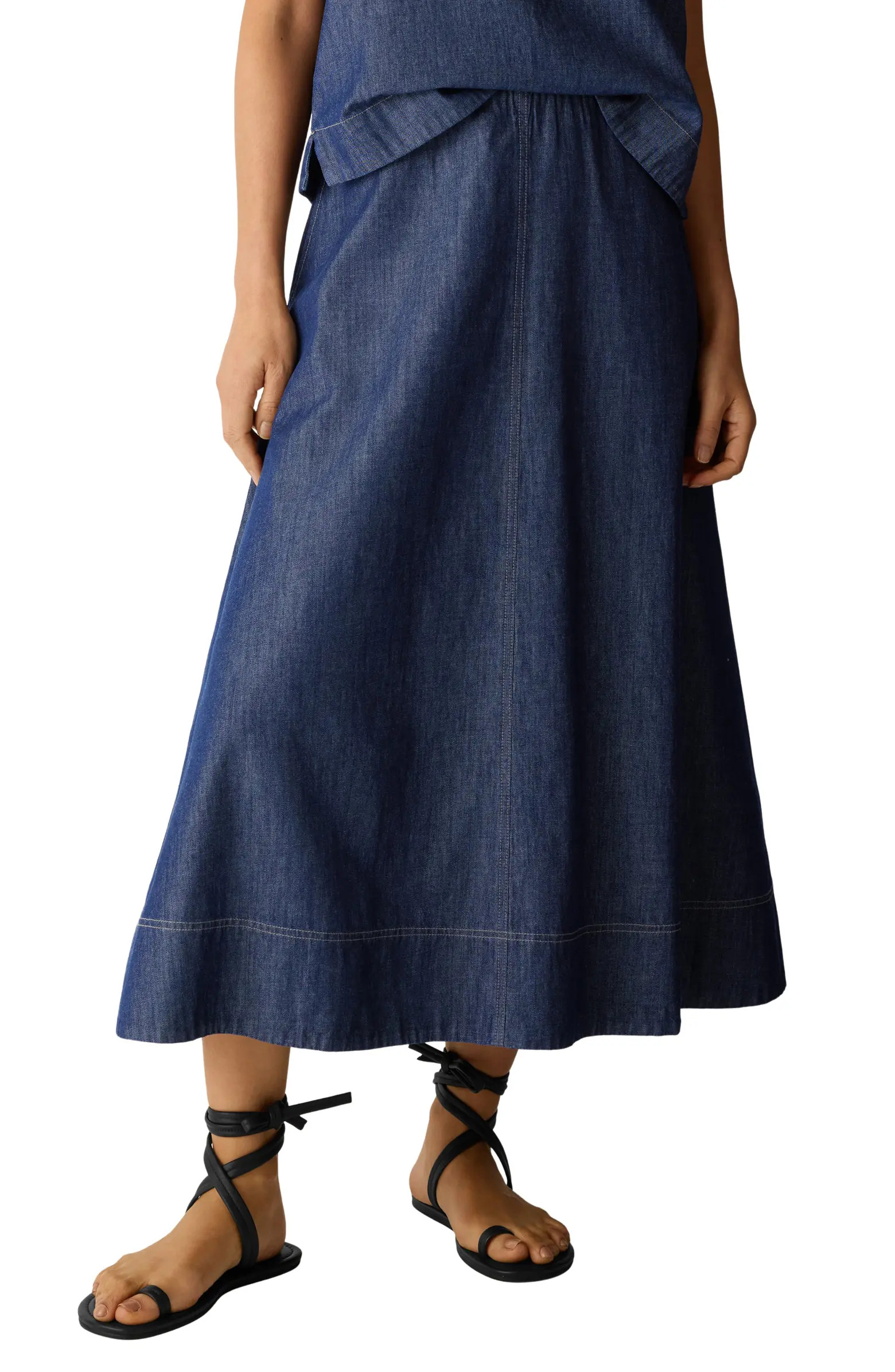 Organic Cotton Denim Skirt | Nordstrom