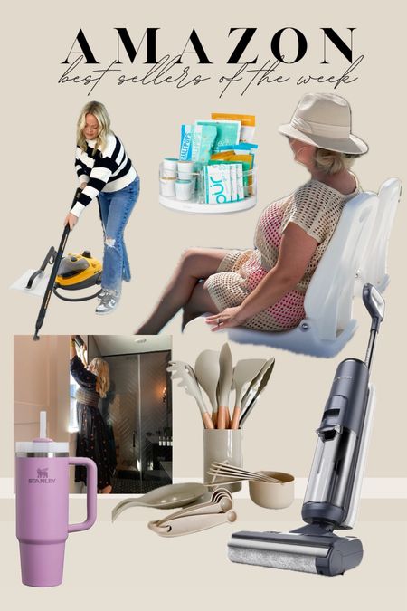 Amazon best sellers of the week - pool folding chair, mop/ vac floor cleaner , Stanley , custom motorized roller shades , steam cleaner, lazy Susan, kitchen utensils and bathing suit coverup! 

Amazon home / Amazon fashion / pool furniture / patio furniture / outdoor furniture 

#LTKswim #LTKSeasonal #LTKhome