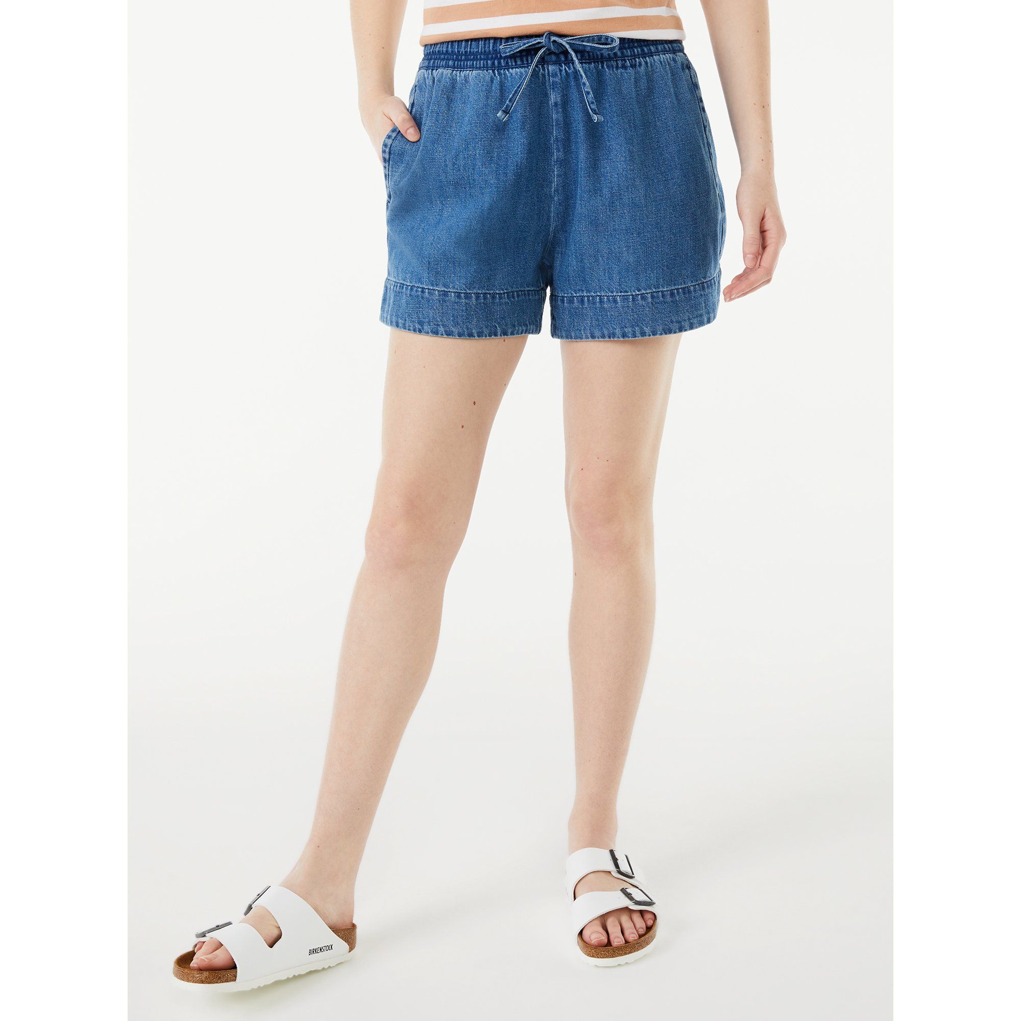 Free Assembly Women's Pull On Shorts | Walmart (US)