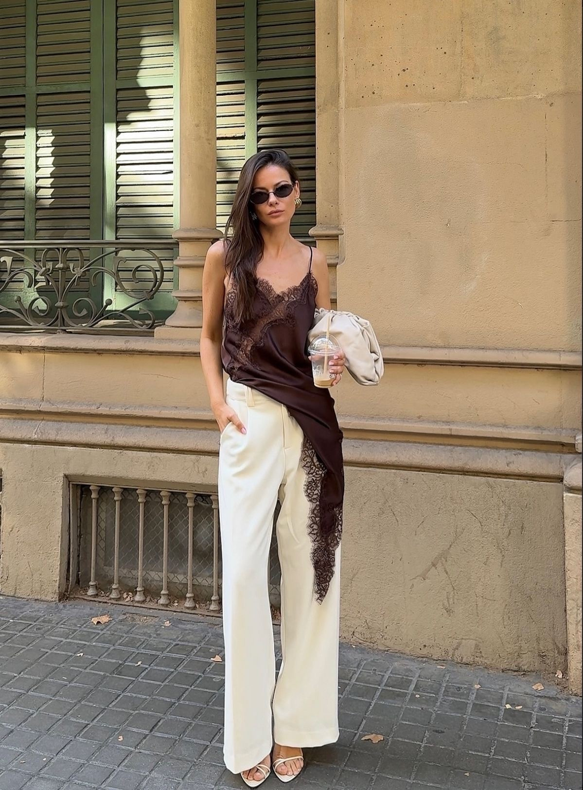 Brown satin lace dress
White shirt

#LTKMothersDay #LTKootd #LTKmomlife