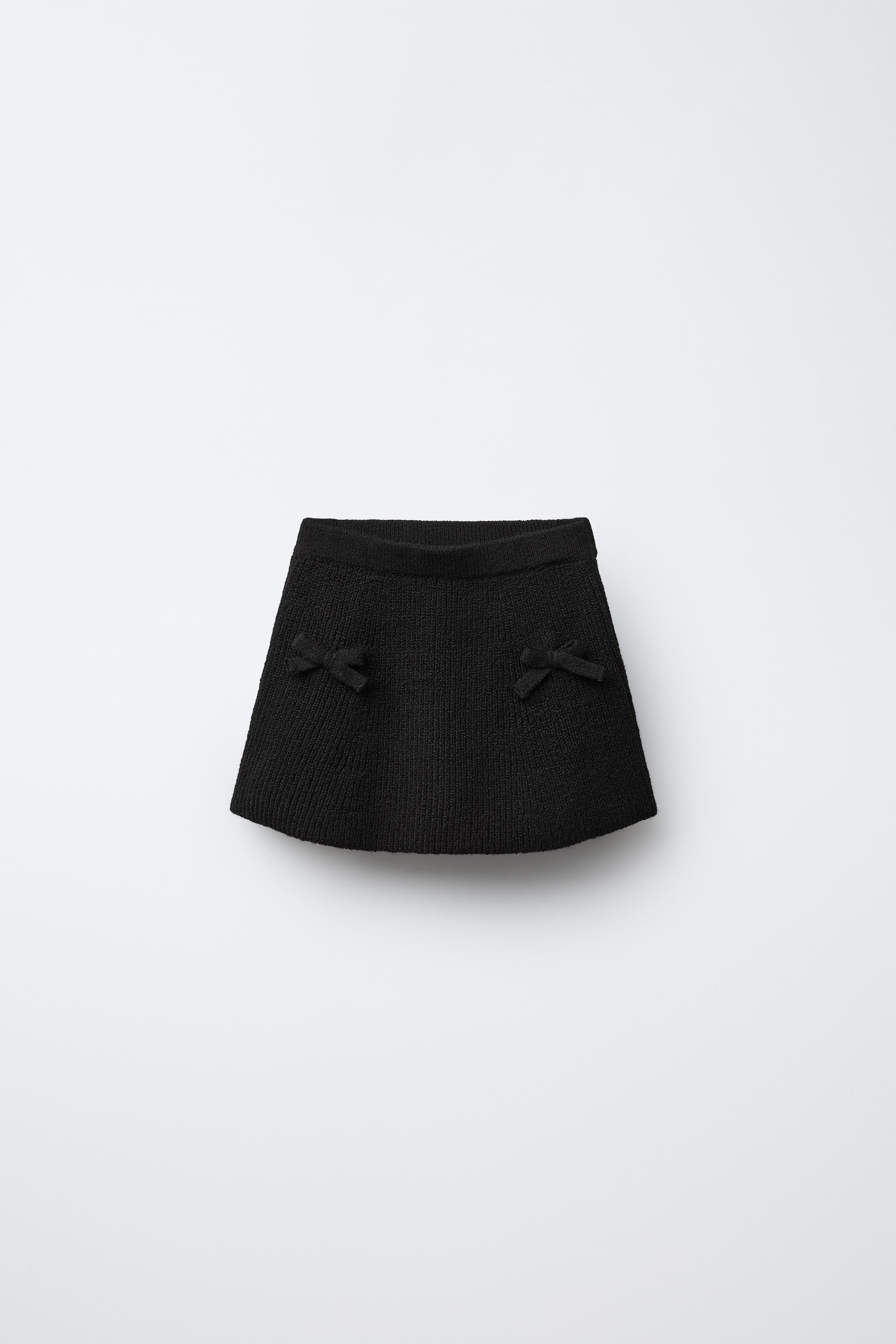 BOW KNIT SKIRT | Zara US