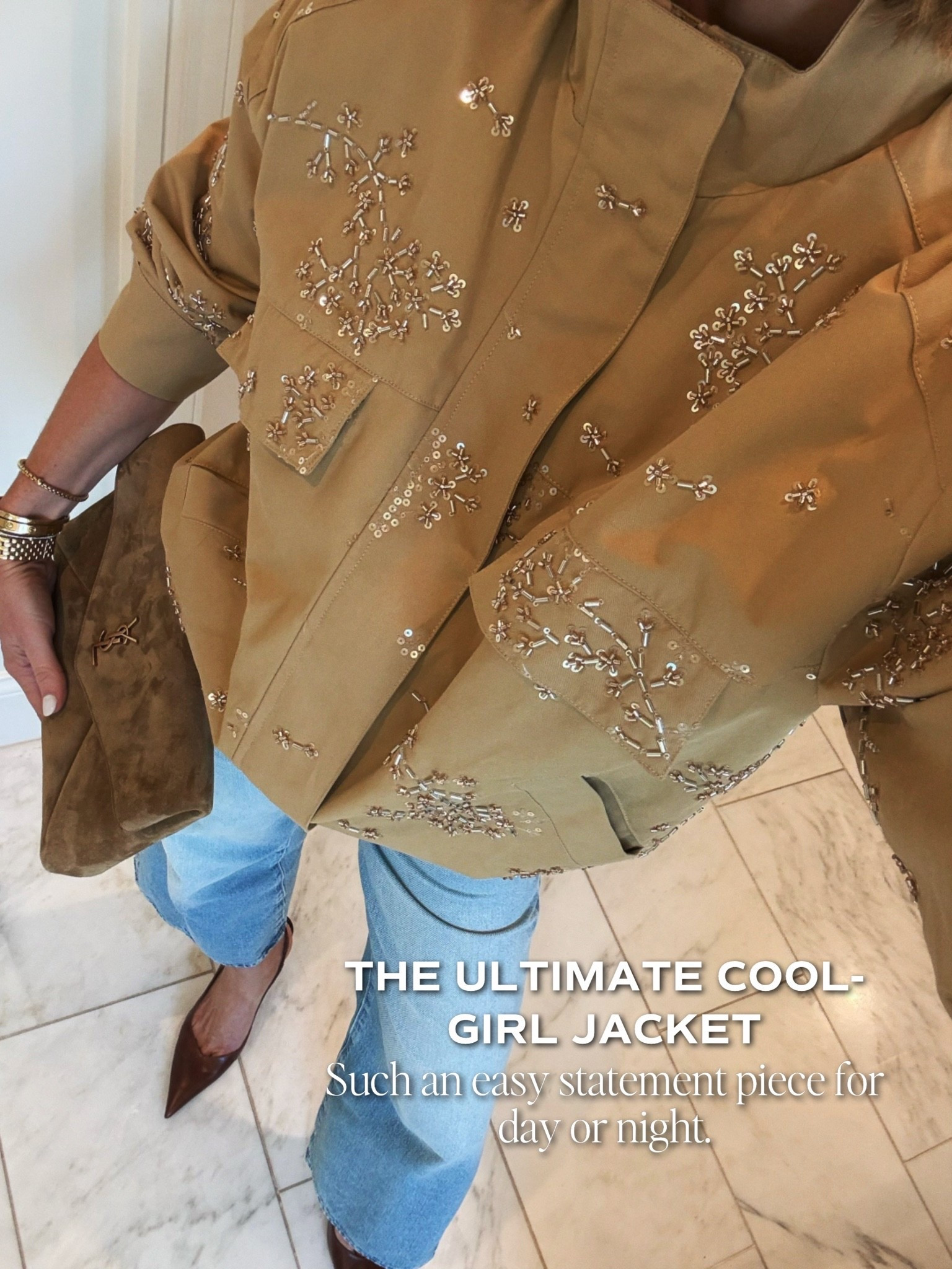 This is the ultimate cool girl statement jacket! I’m wearing my true size small.

#LTKootd #LTKSeasonal