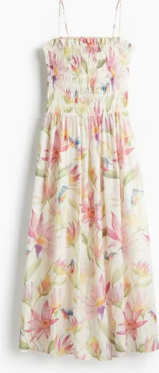 H&M Smocked-bodice Strappy Dress | Nordstrom | Nordstrom
