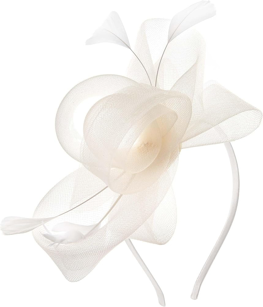 BABEYOND Fascinator Hats for Women Tea Party Hat Kentucky Organza Fascinators Headband Derby Hats... | Amazon (US)