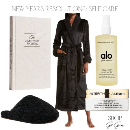 New Years Resolution- self care! Pamper yourself with my favorite gold eye mask, a cozy robe, slippers and calming spray, sit down with a gratitude journal and write what you’re thankful for in your life 🙏🏻 Such a great way to reset your mind for the new year! 

#LTKFind #LTKbeauty #LTKhome