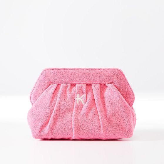 Terry Frame Clutch, Pink | Mark and Graham
