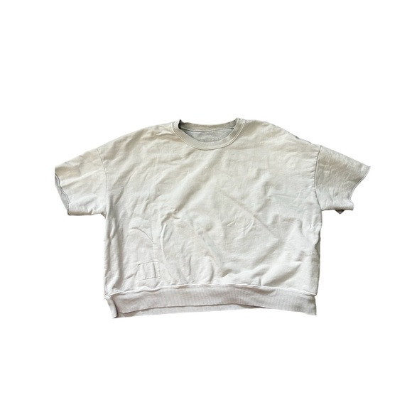 Daily Drills light Blue Reversible Cropped Sleeve Crewneck Sweatshirt | Poshmark