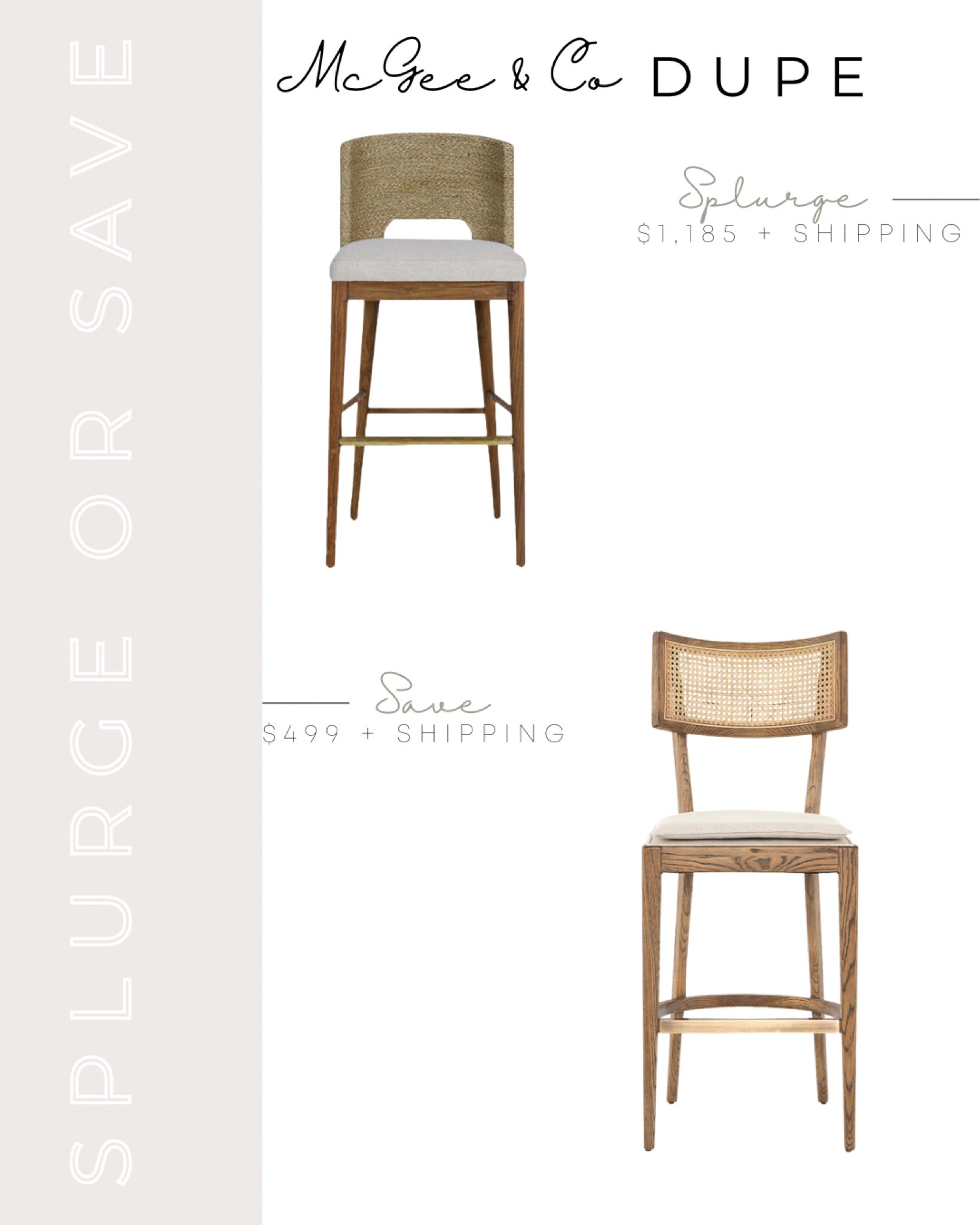 Mcgee and deals co counter stools