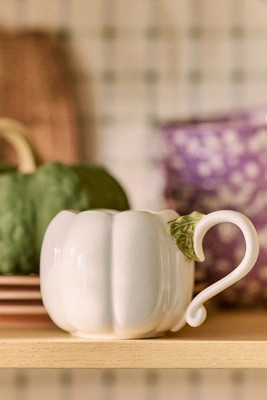 Figural Pumpkin Glazed Stoneware Mug | Anthropologie (US)