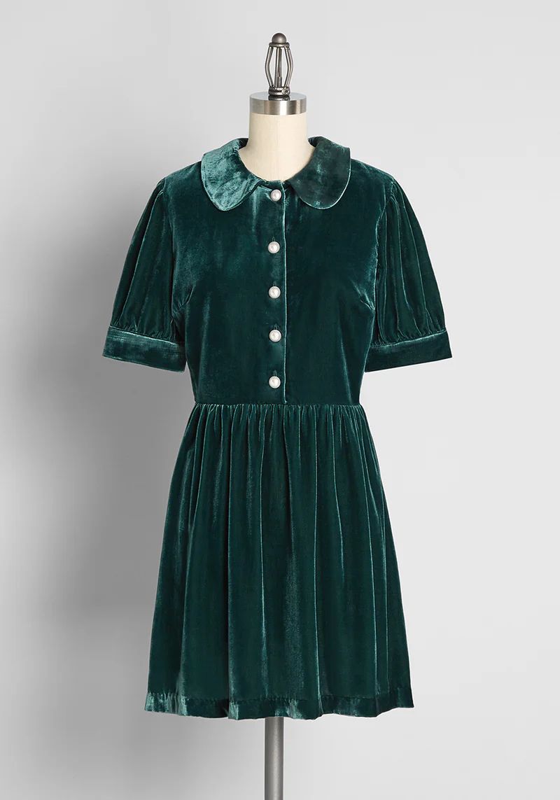 Lavishly Laudable Velvet Mini Dress | ModCloth