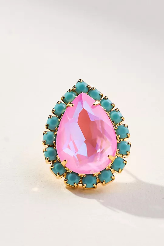 The Pink Reef Pear Stud Earrings | Anthropologie (US)