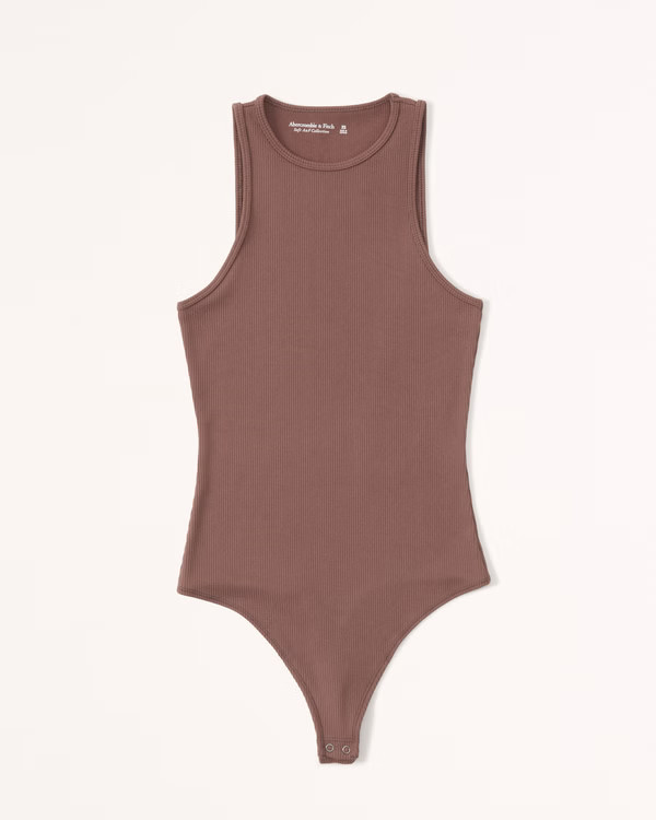 Women's Essential Ribbed Tank Bodysuit | Women's Tops | Abercrombie.com | Abercrombie & Fitch (US)