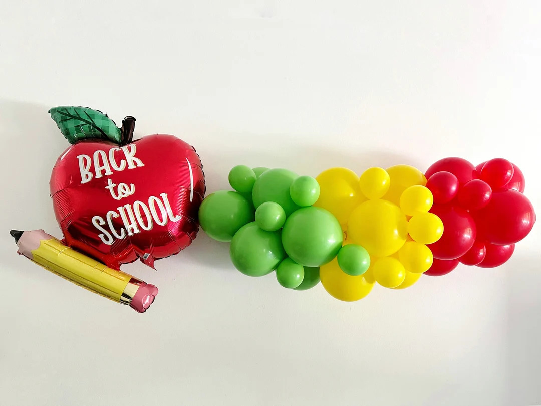 Back to School Balloons | Back to School Party | Back to School Apple Balloon | Back to School Ph... | Etsy (US)