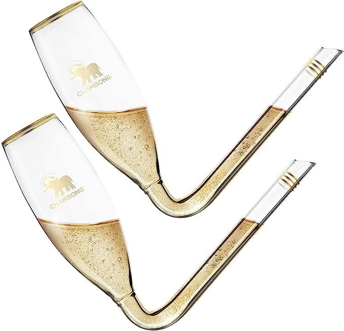 CHAMBONG Champagne Glass - Unique Gifts for Bachelorette Party Favors, Engagement Gifts & White E... | Amazon (US)