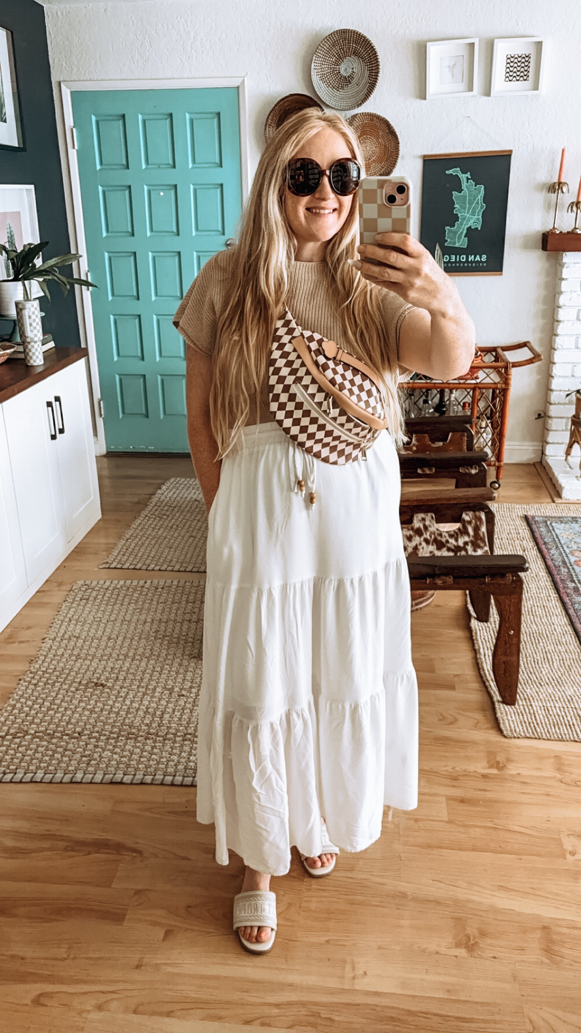 Favorite summer white maxi skirt and top from matching set 💛

Matching set, mix and match, white skirt, knit top, bum bag, lv bum bag, summer sandals, summer outfit, summer look, dressy casual, church look, ootd, wardrobe staples 

#LTKFindsUnder50 #LTKStyleTip #LTKFindsUnder100