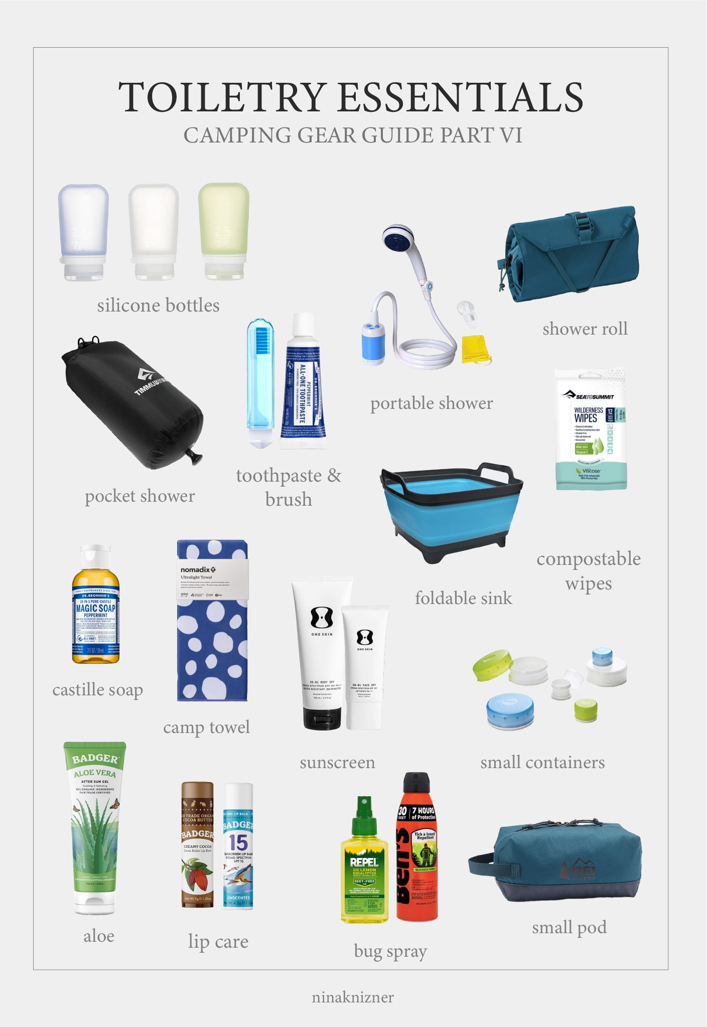 Toiletry Essential Items for Camping.

#camping #backpacking #hiking #backcountry #outdoors

#LTKTravel #LTKActive #LTKSeasonal