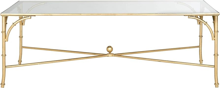 Safavieh Home Collection Maurice Gold Coffee Table | Amazon (US)