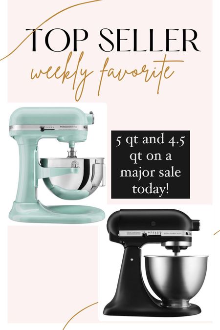 Multiple colors in both the 4.5 and 5 quart mixers on AN AMAZING DEAL today!

#LTKsalealert #LTKfamily #LTKhome