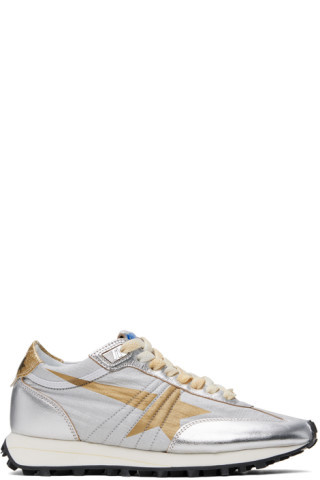 Golden Goose - Silver & Gold Marathon Sneakers | SSENSE