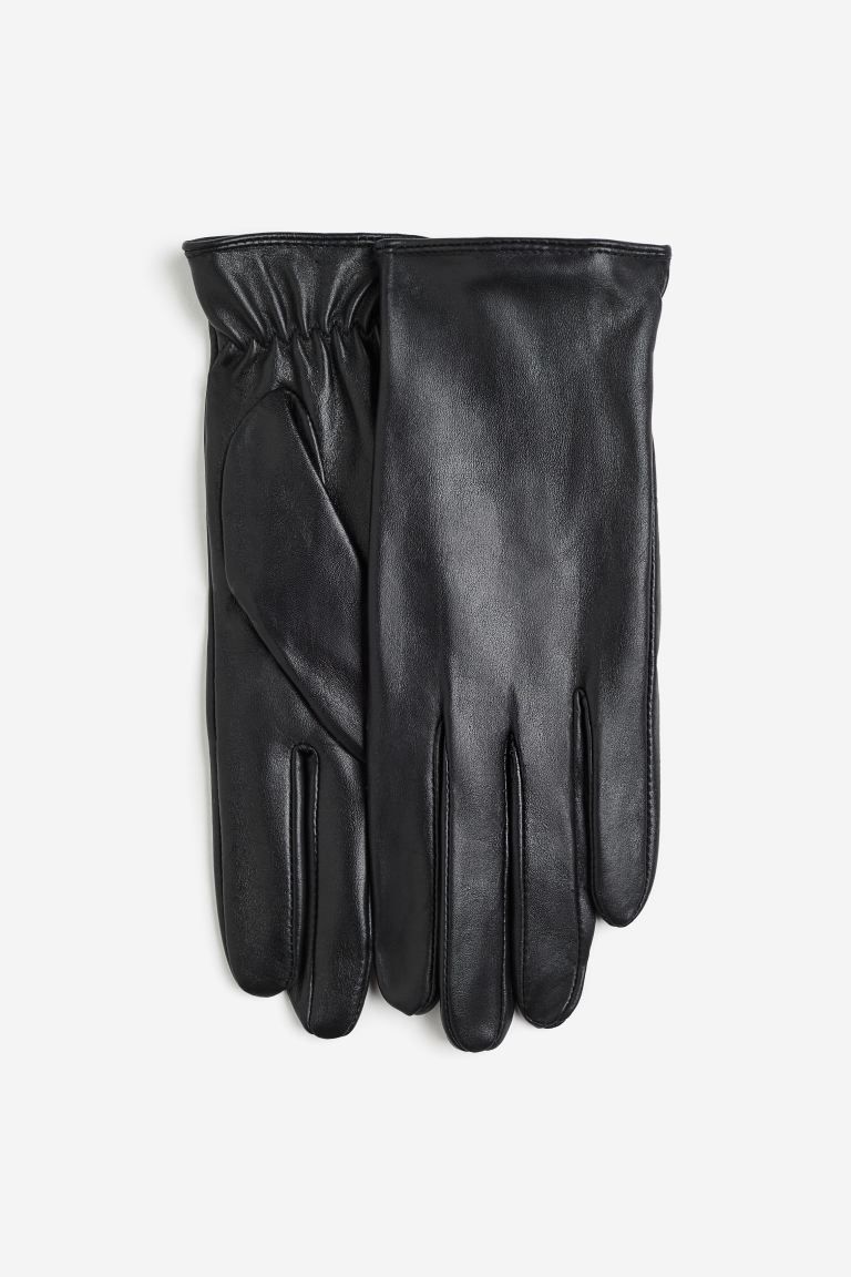 Leather gloves - Black - Ladies | H&M GB | H&M (UK, MY, IN, SG, PH, TW, HK)