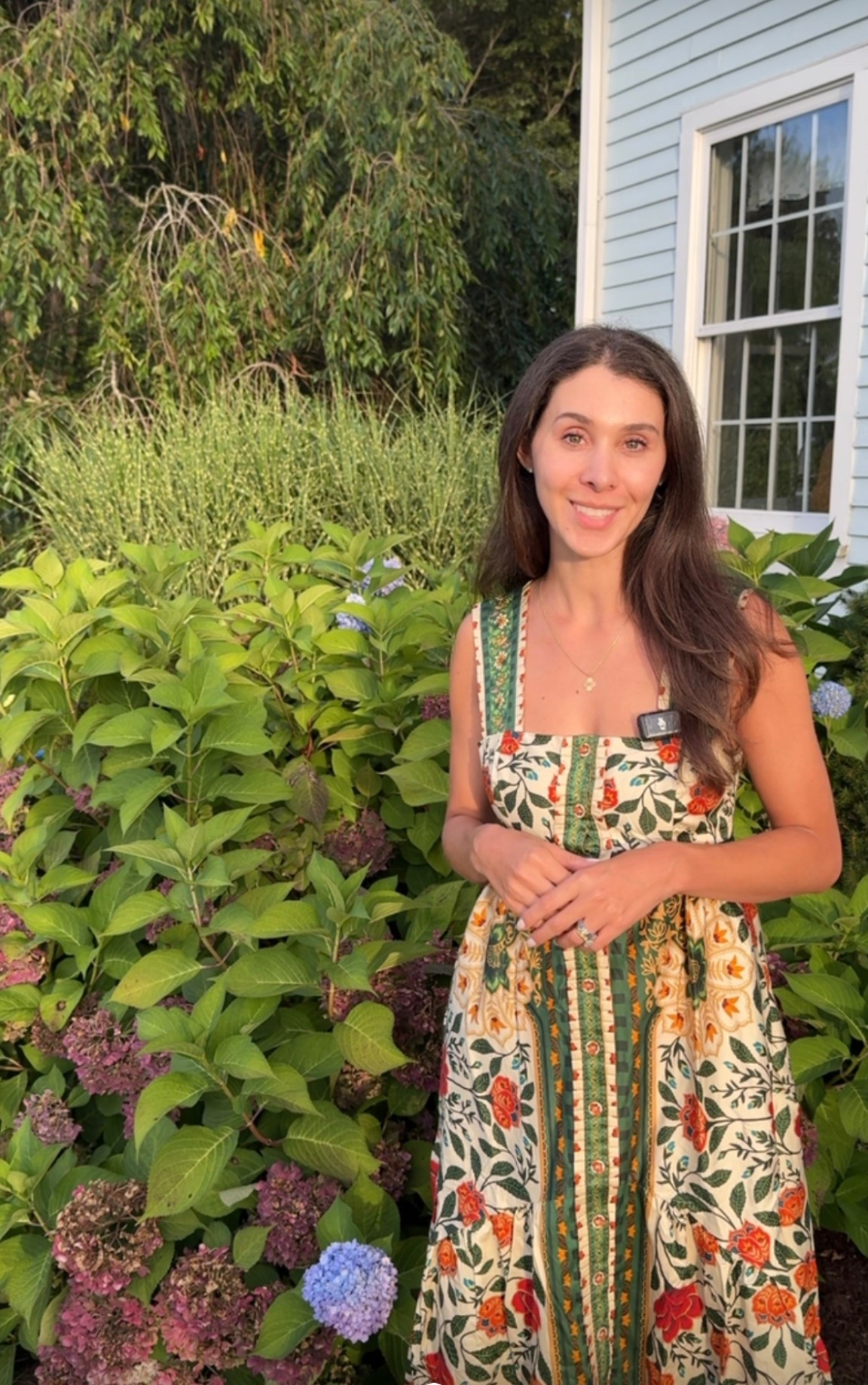 Wearing an XS in this fun garden print dress  

#LTKSaleAlert