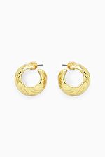 CHUNKY PLAIT HOOP EARRINGS - GOLD - COS | COS UK